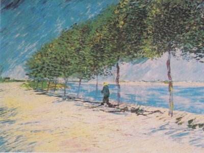 Walk along the Seine at Asnières by Vincent van Gogh
